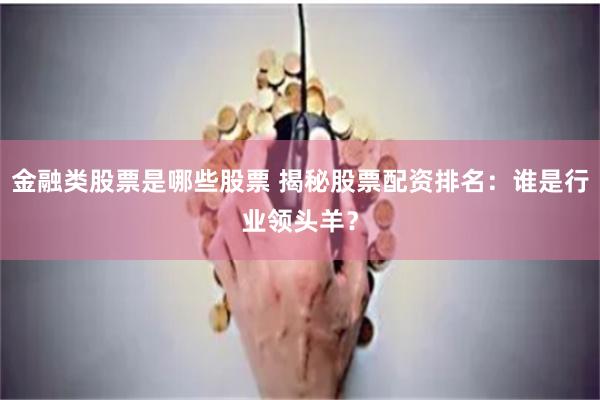 金融类股票是哪些股票 揭秘股票配资排名：谁是行业领头羊？