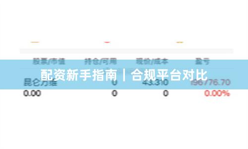 配资新手指南｜合规平台对比